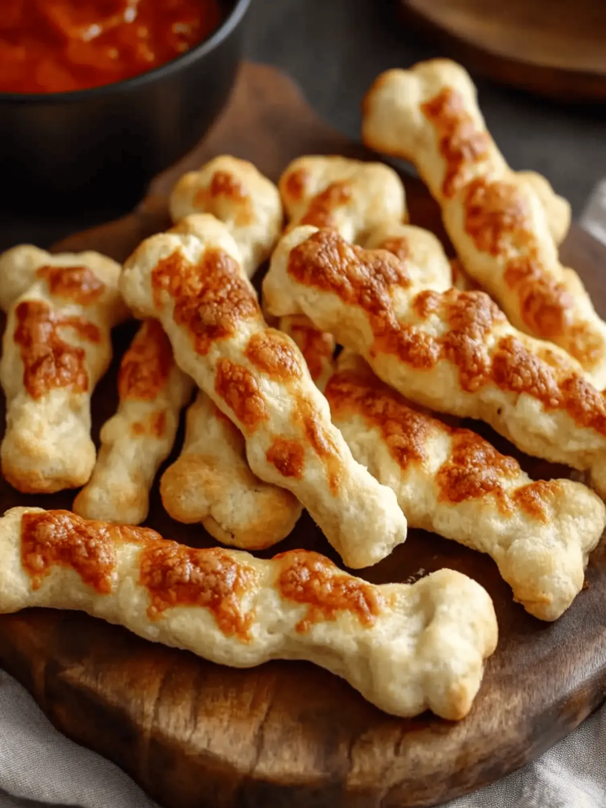Halloween Breadstick Bones