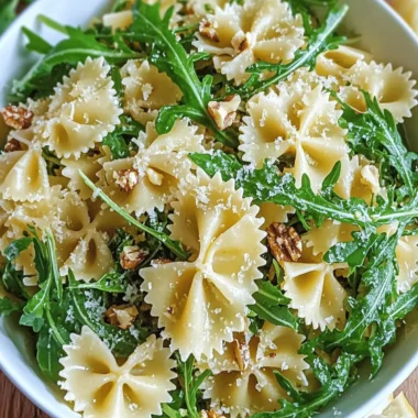Lemon Arugula Pasta Salad