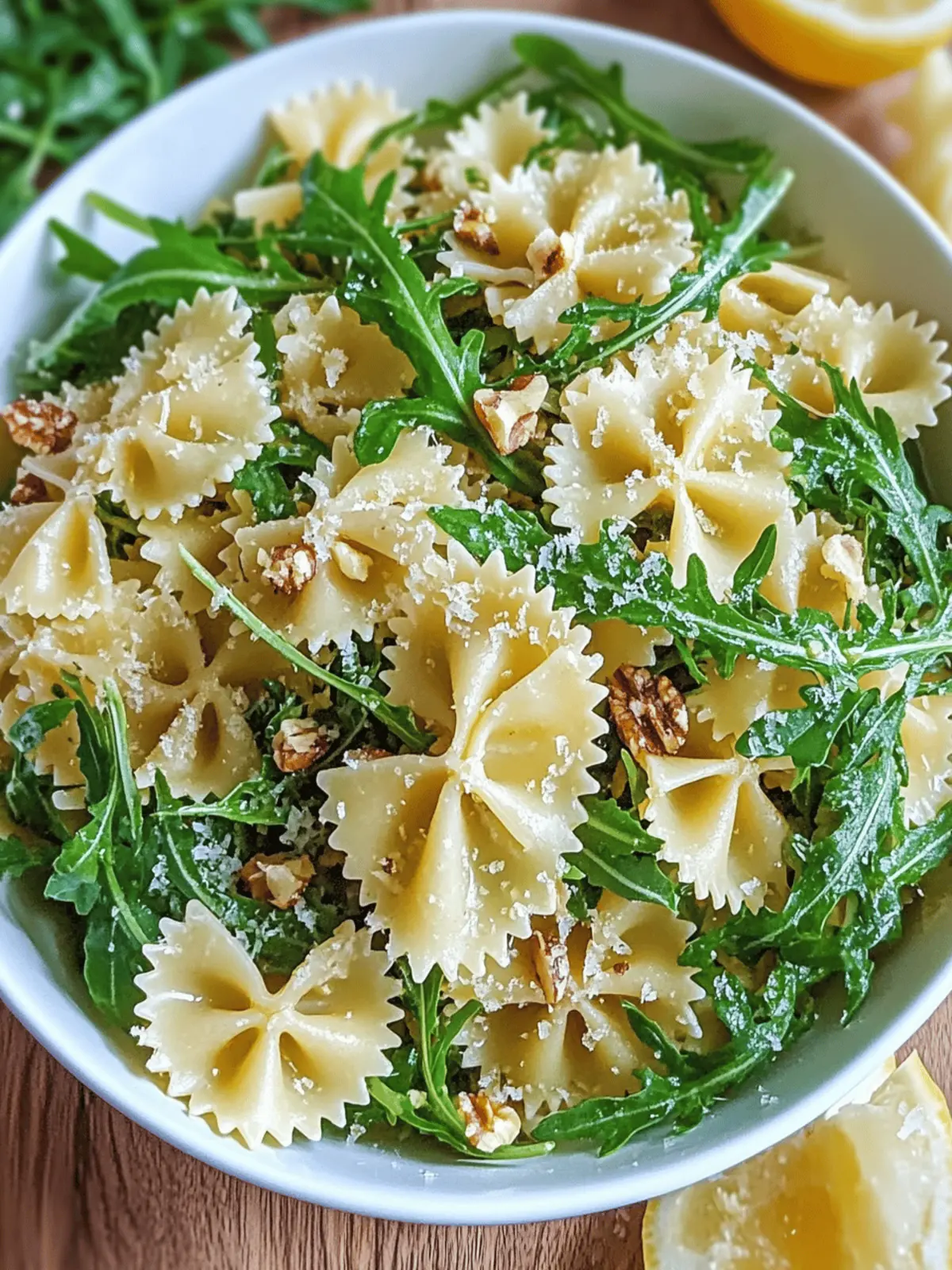 Lemon Arugula Pasta Salad