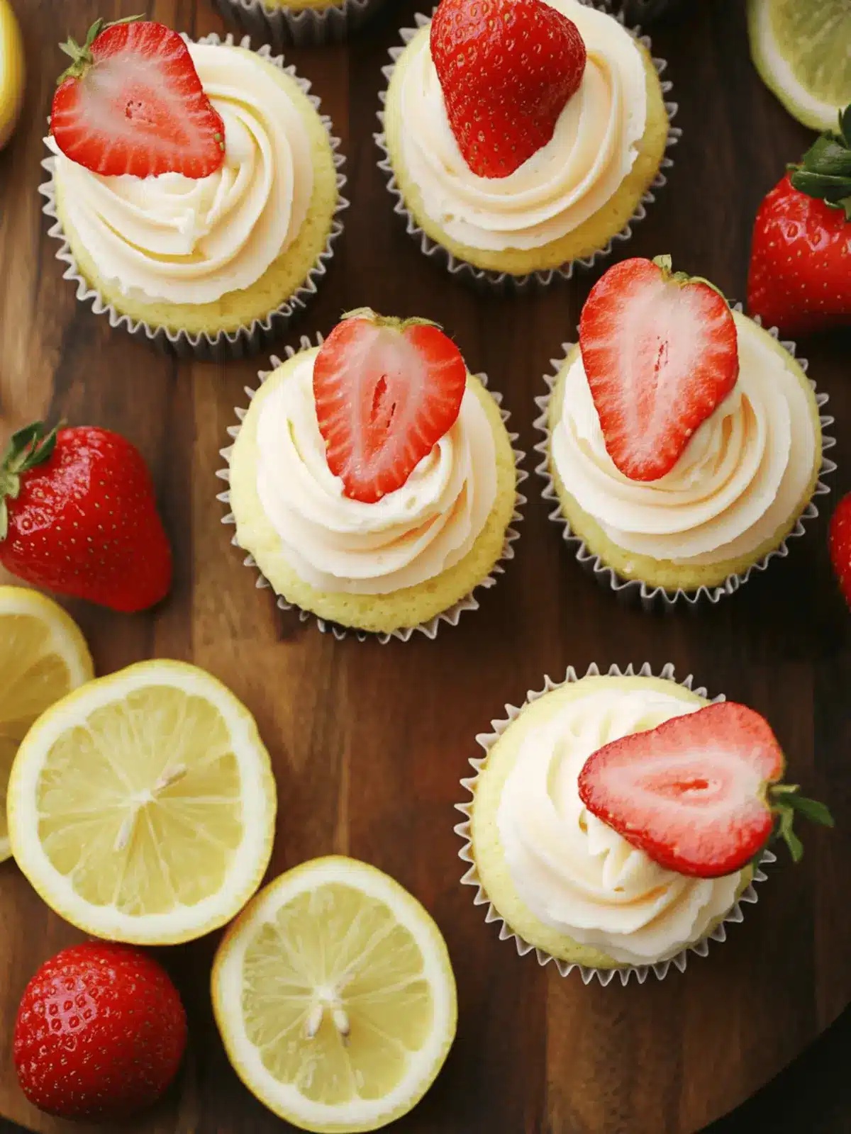 Strawberry Lemonade Cupcakes