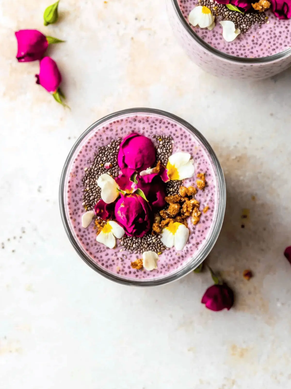 Rose Cardamom Chia Pudding