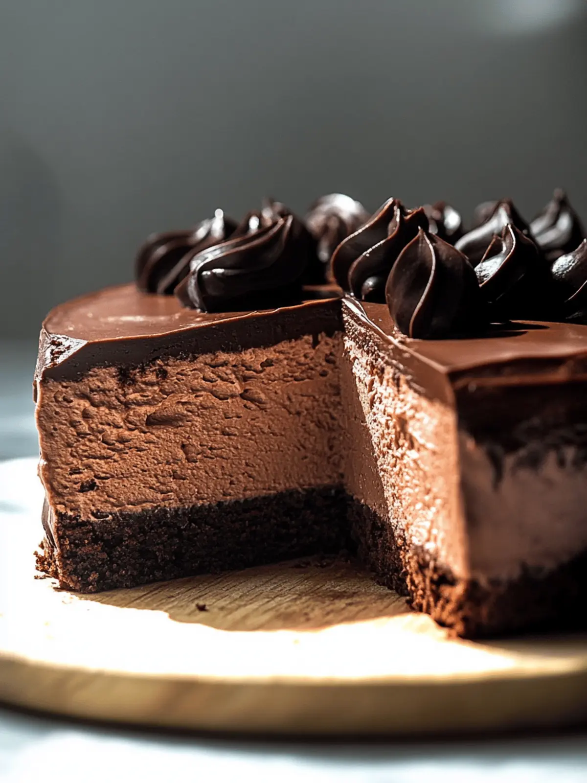Vegan Chocolate Mousse Cake