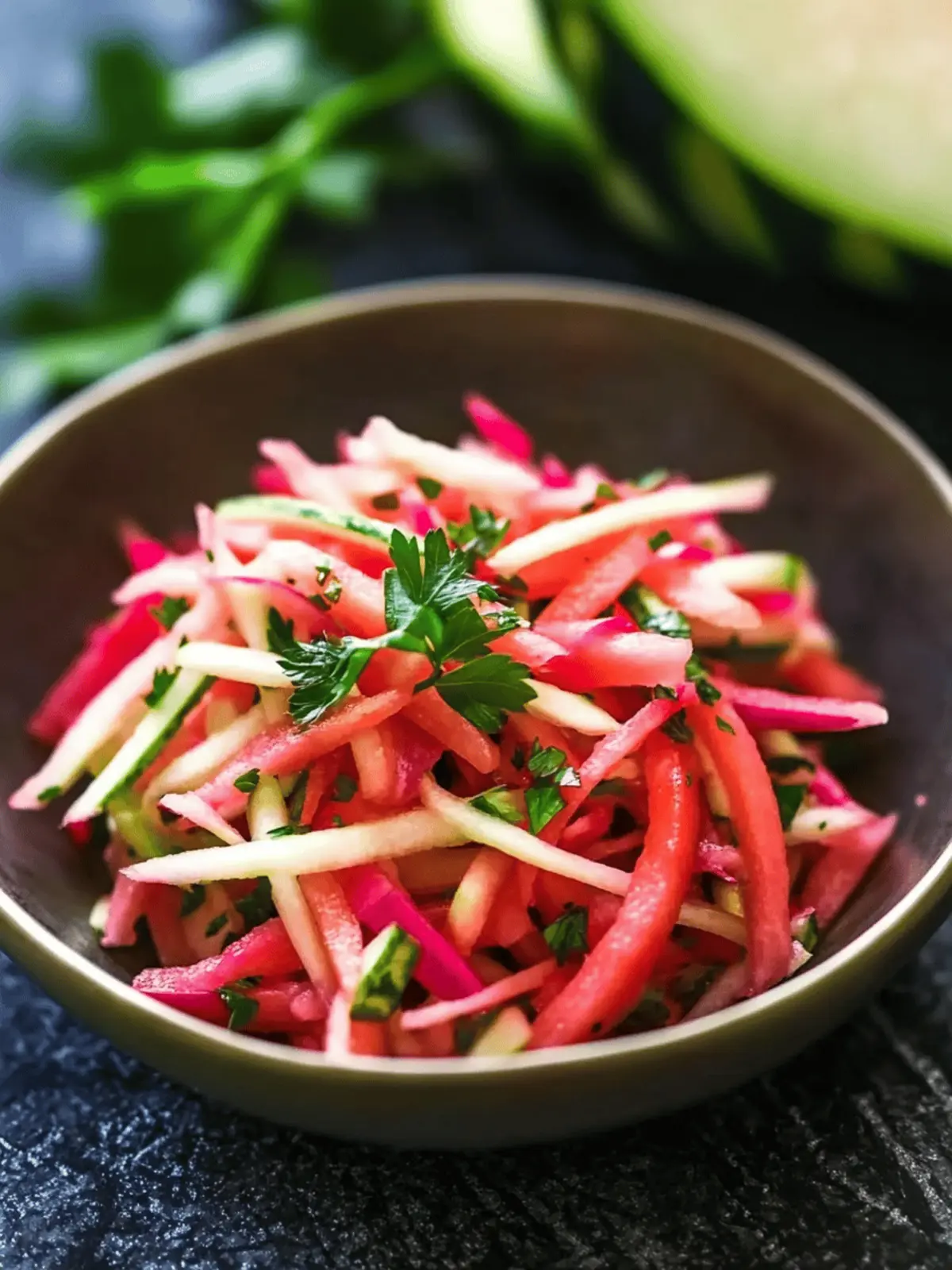 Watermelon Rind Slaw