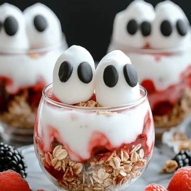 Ghostly Yogurt Parfaits