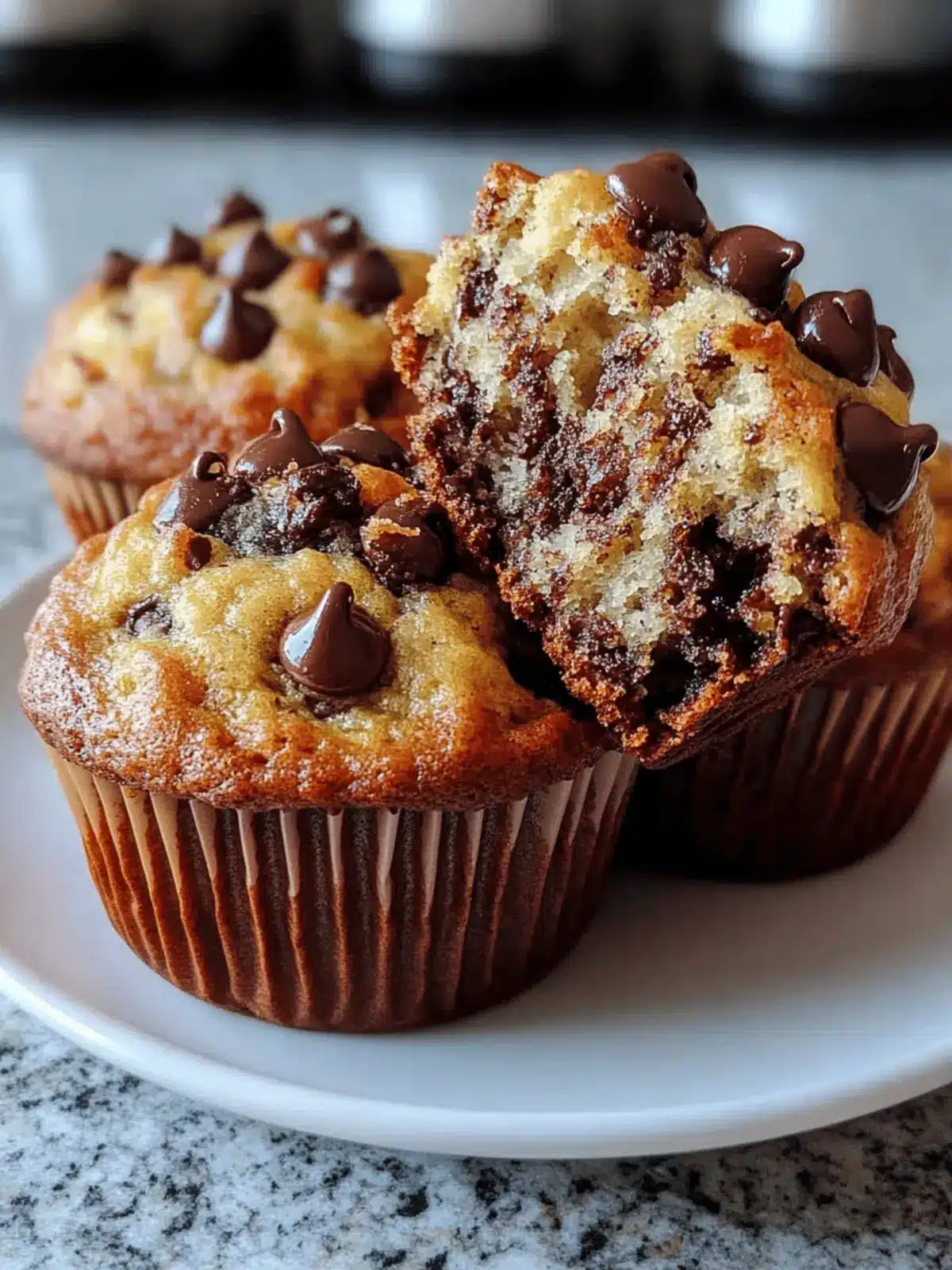 Chocolate Chip Banana Muffins