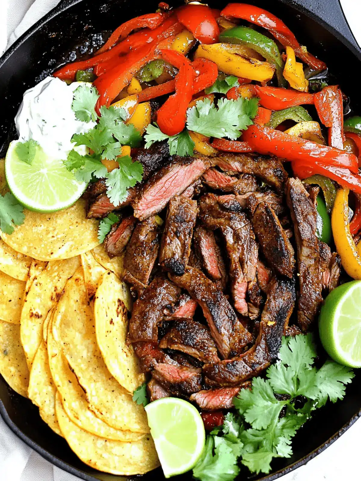 Flank Steak Fajitas