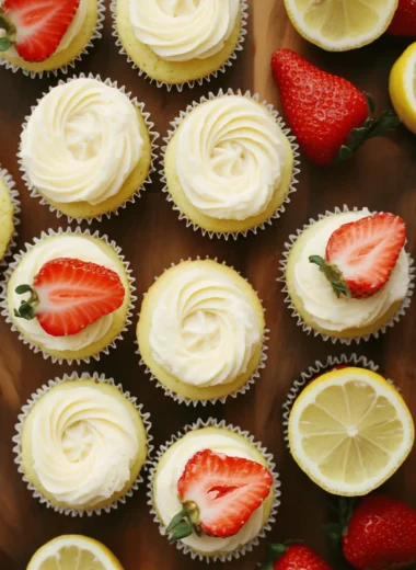 Strawberry Lemonade Cupcakes