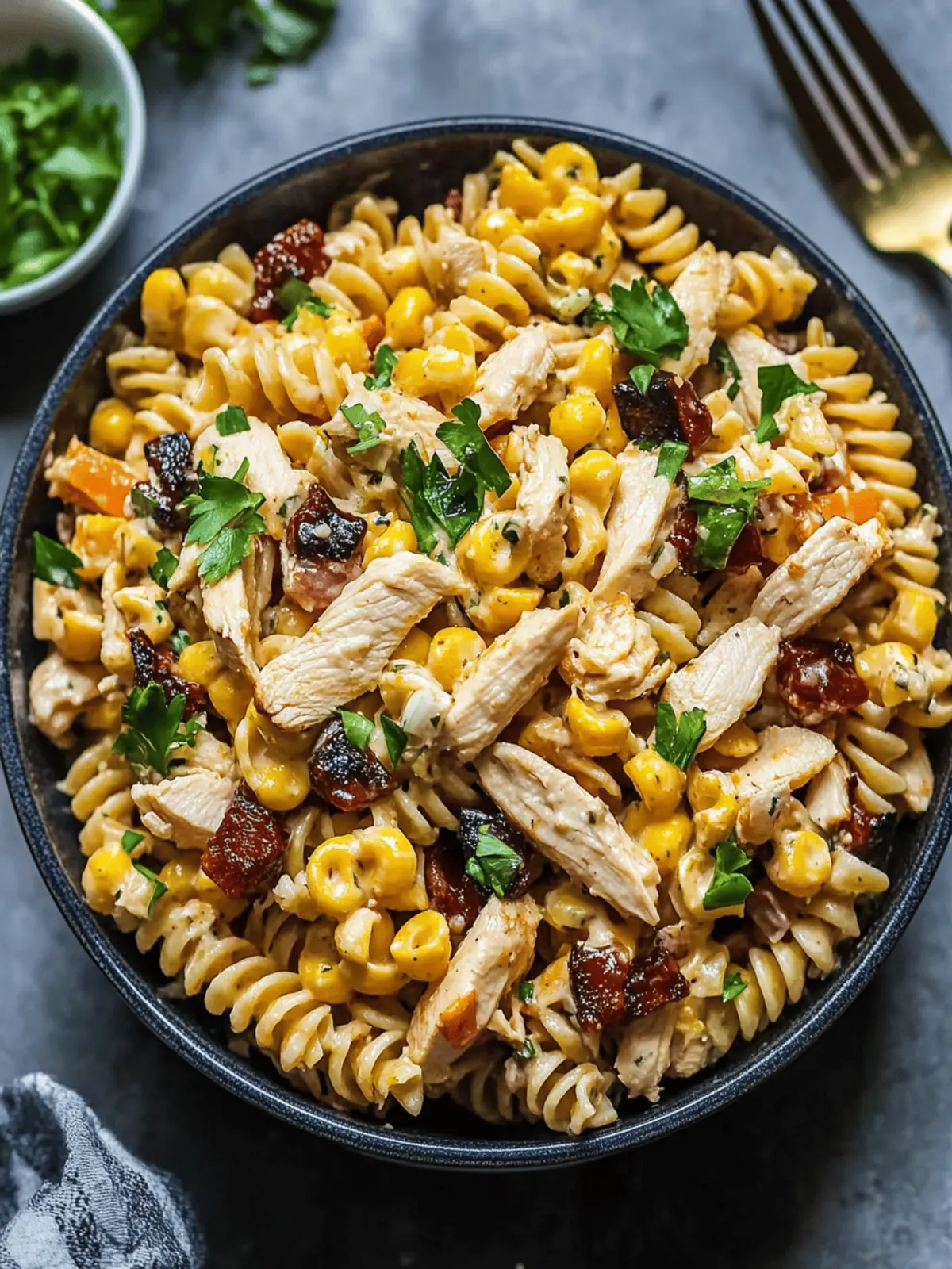 BBQ Chicken Pasta Salad