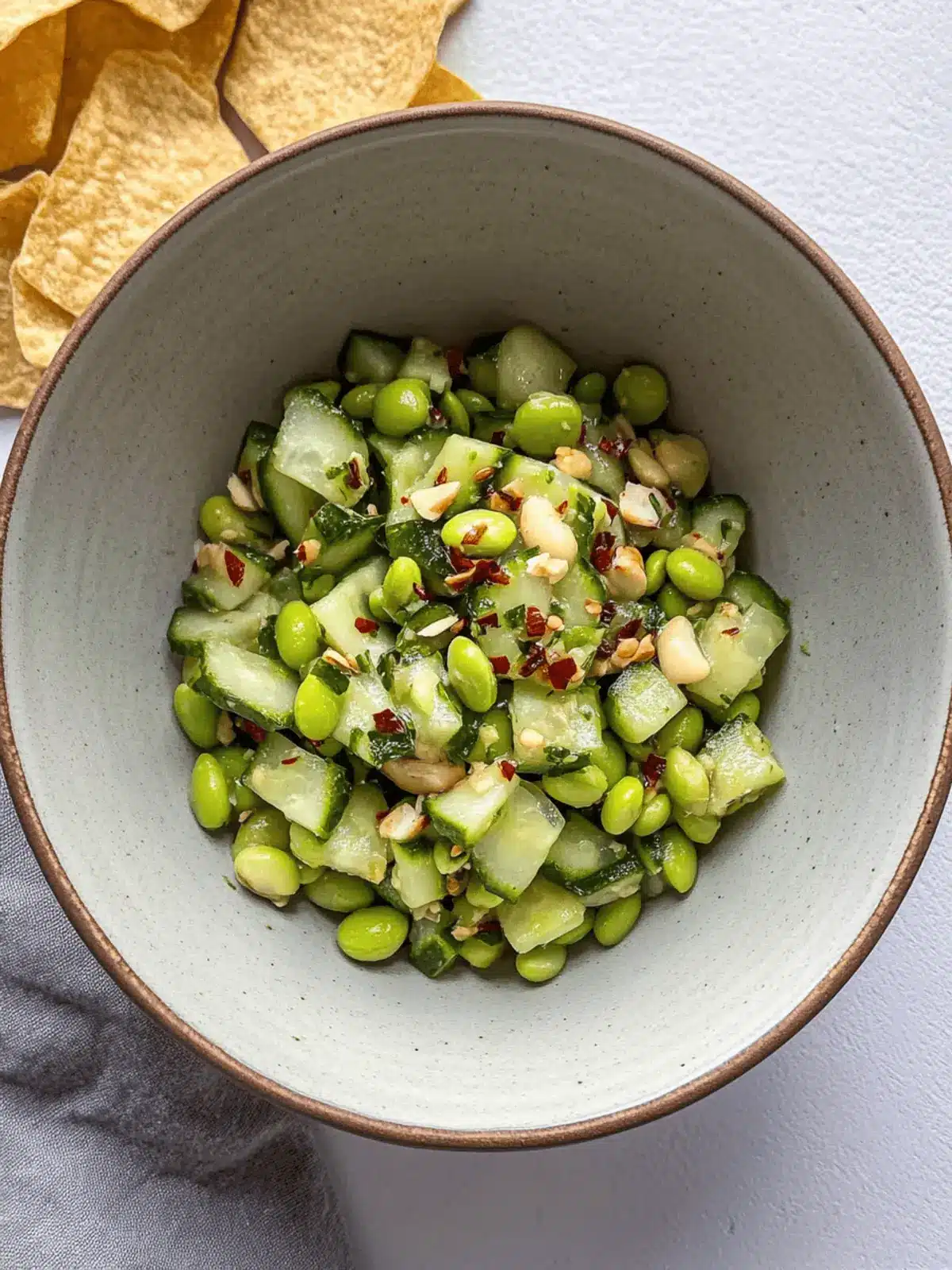 Spicy Cucumber Edamame Salad