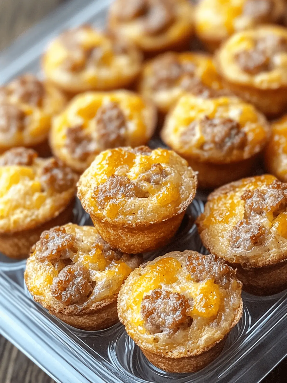 Pancake Sausage Mini Muffins