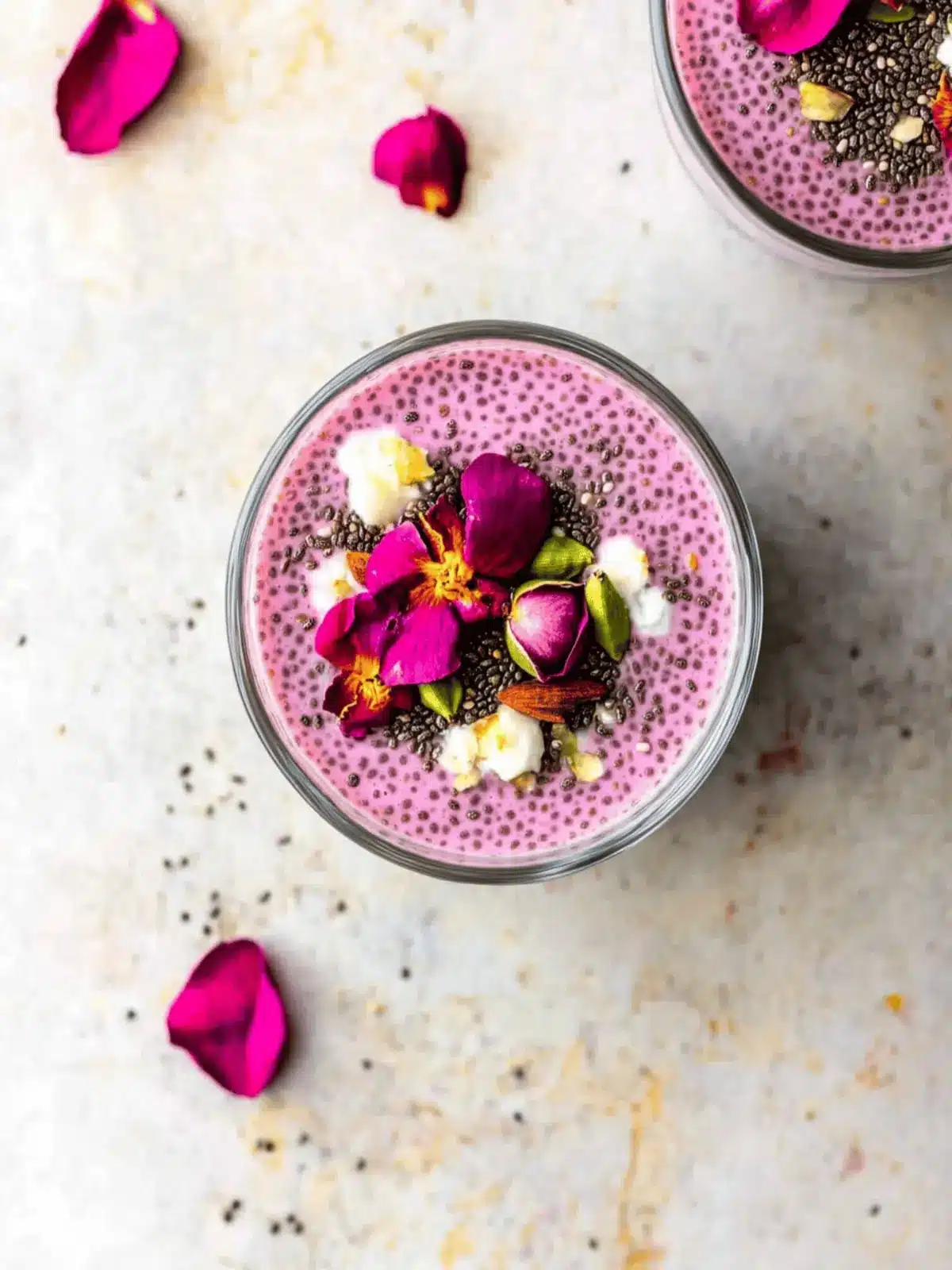 Rose Cardamom Chia Pudding