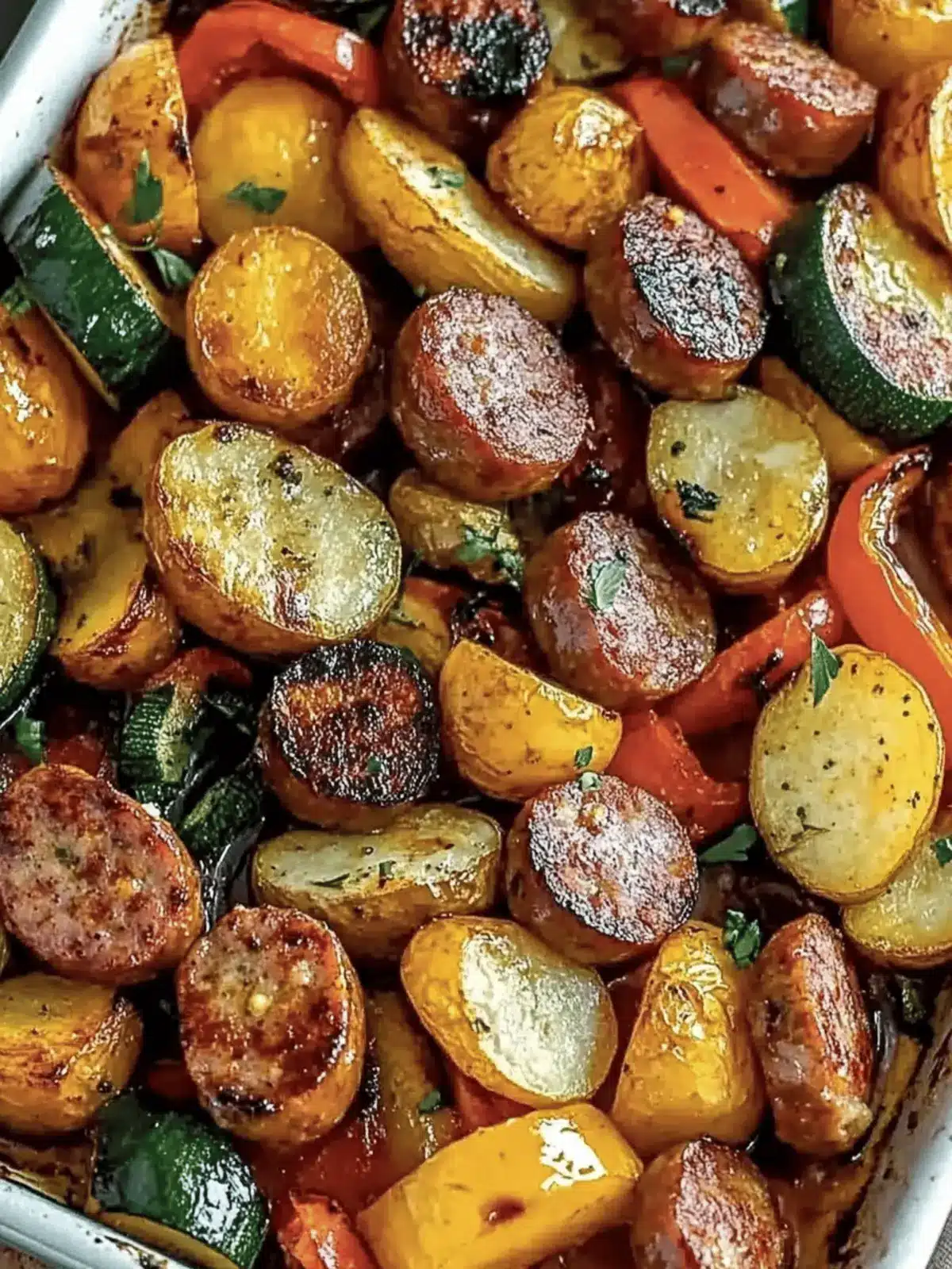 Sheet Pan Sausage & Veggies