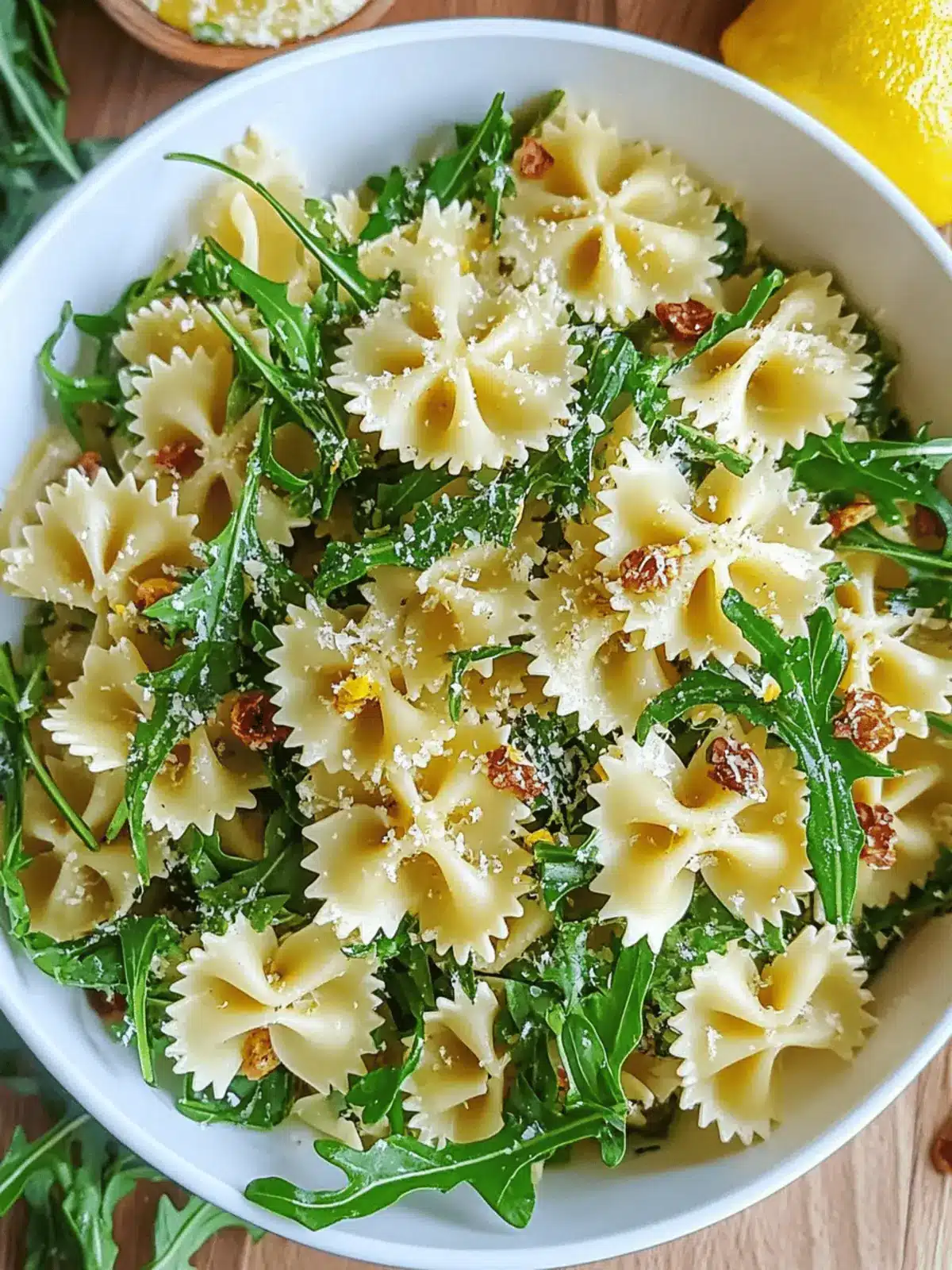 Lemon Arugula Pasta Salad