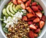 Strawberry Crunch Salad with zesty Champagne Vinaigrette