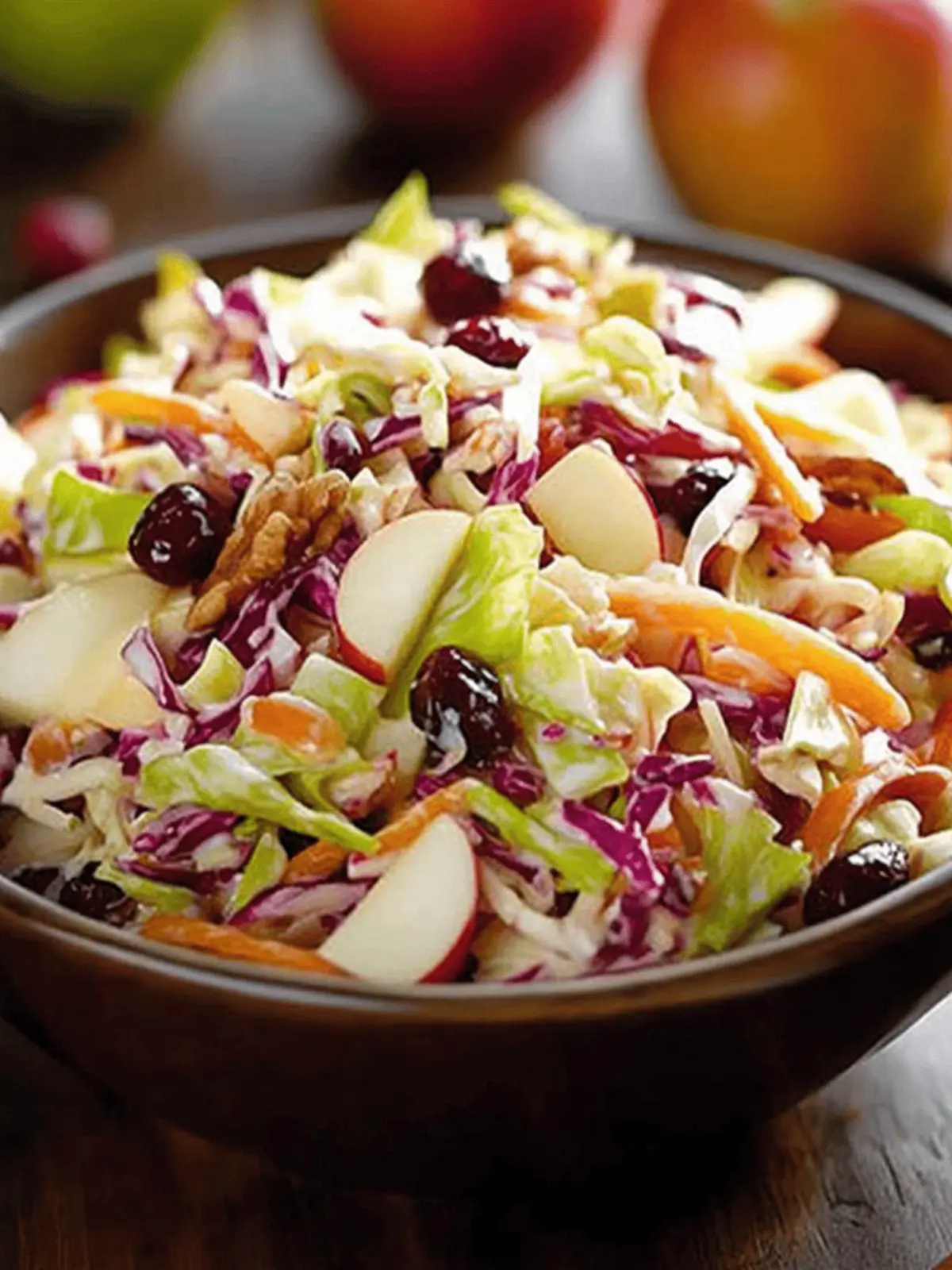 Apple Cranberry Coleslaw