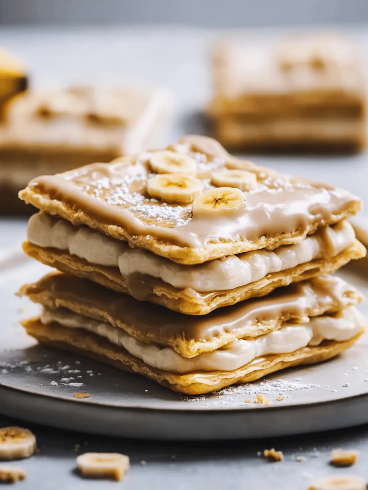 Gluten-Free Banana Pop Tarts with Peanut Butter Bliss 4 Banana Pop Tarts