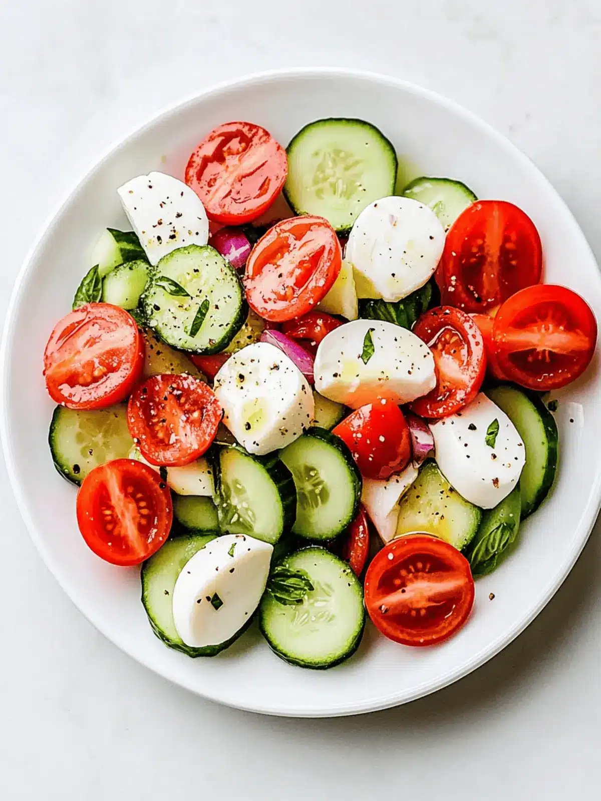 Cucumber Caprese Salad