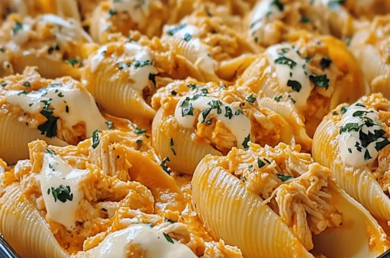 Buffalo Chicken Stuffed Shells