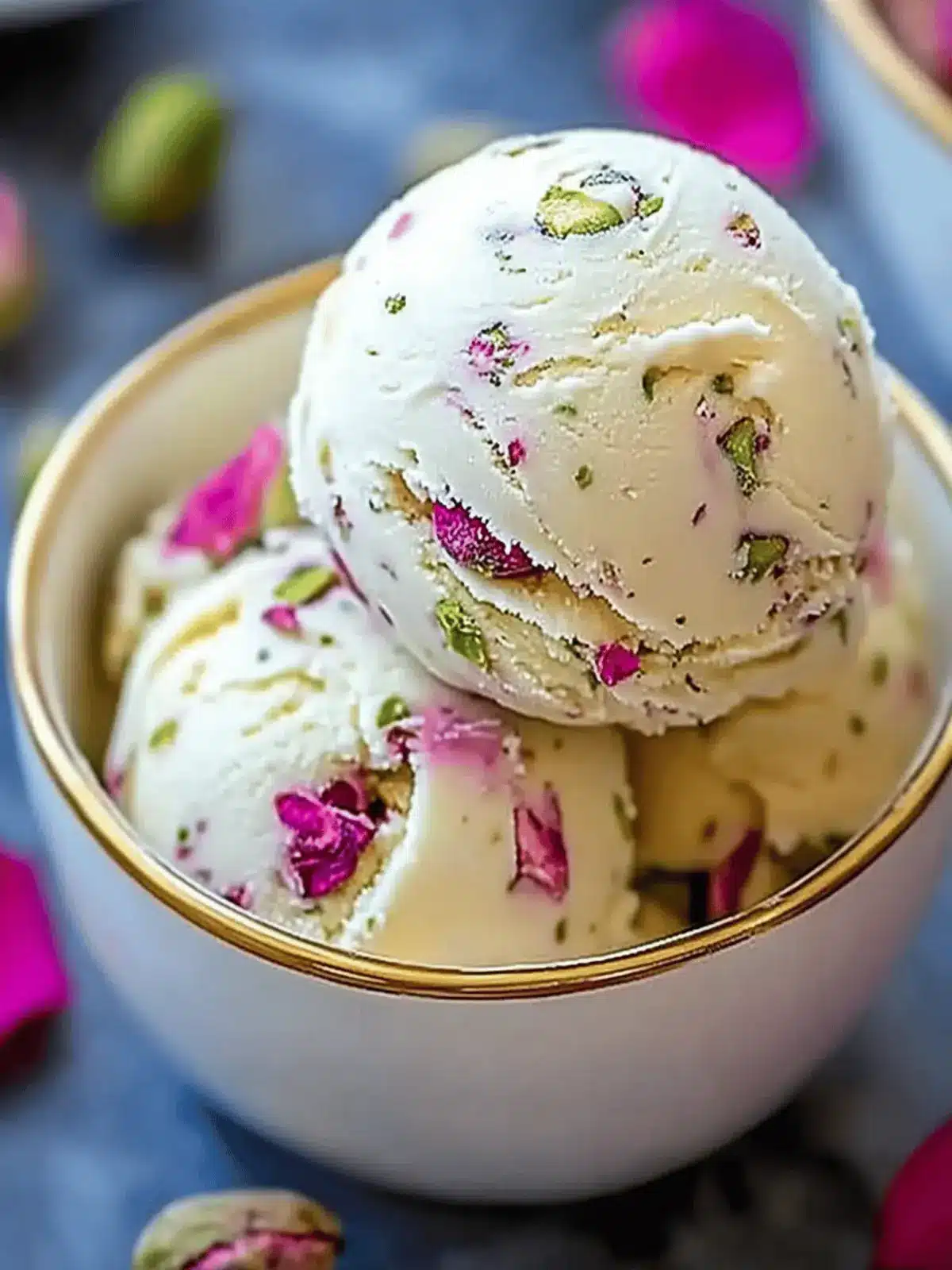 Rose Pistachio Ice Cream