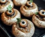 Delicious Stuffed Mushroom Eyeballs for a Spooky Halloween Appetizer