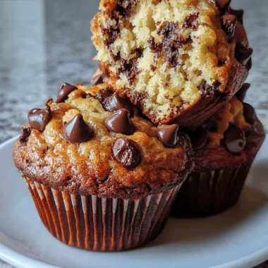 Chocolate Chip Banana Muffins