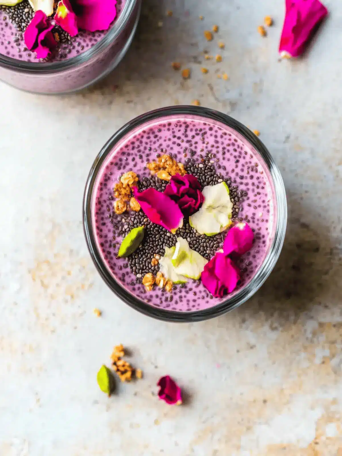 Rose Cardamom Chia Pudding