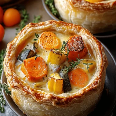 Roasted Autumn Vegetable Pot Pies