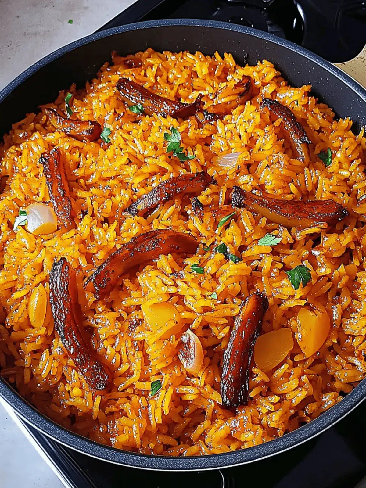 Native Jollof Rice with Palm Oil