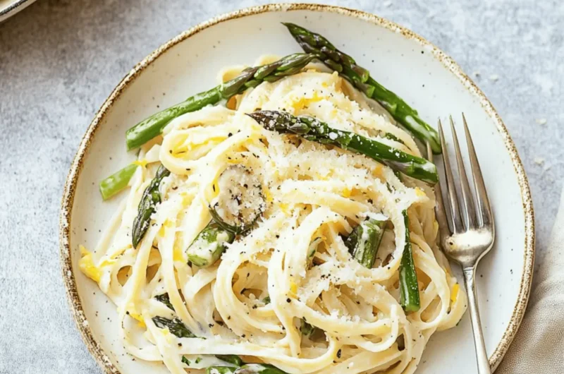 Vegan Lemon Asparagus Pasta