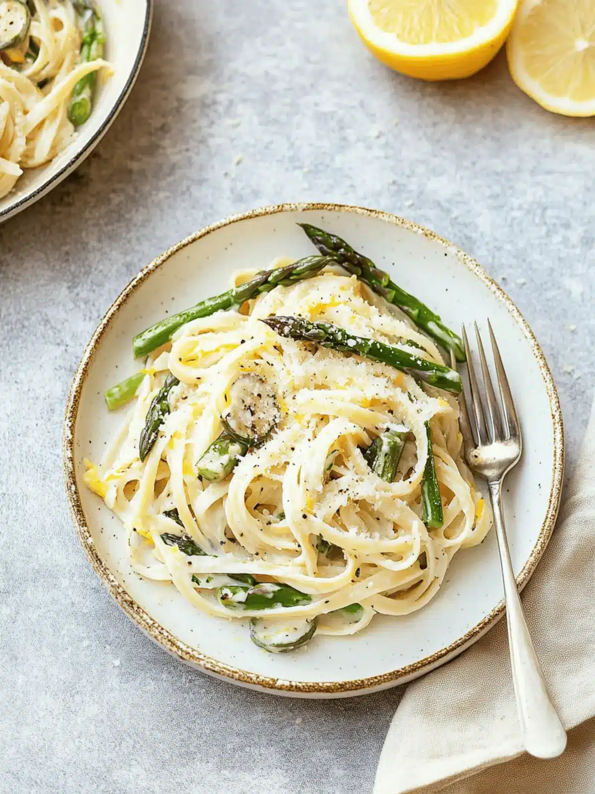 Vegan Lemon Asparagus Pasta