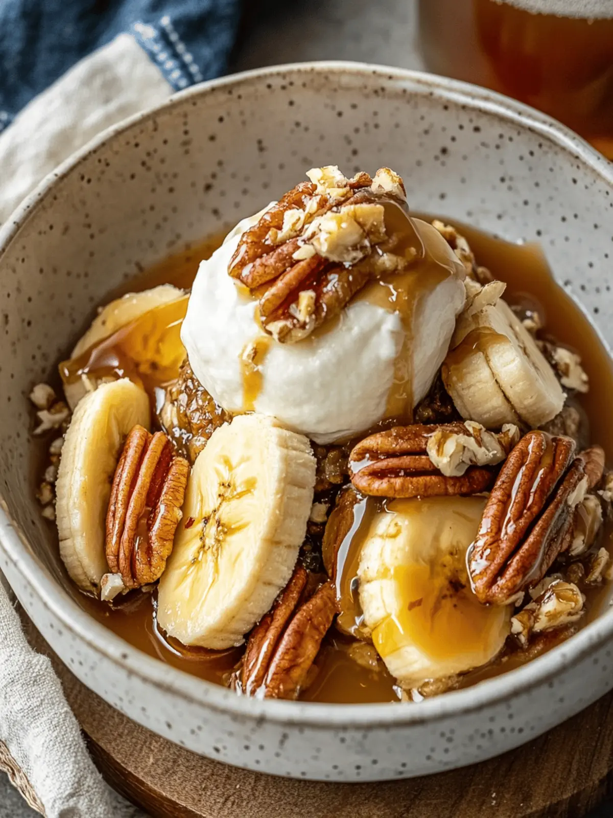 Banana Foster with Pecans & Caramel