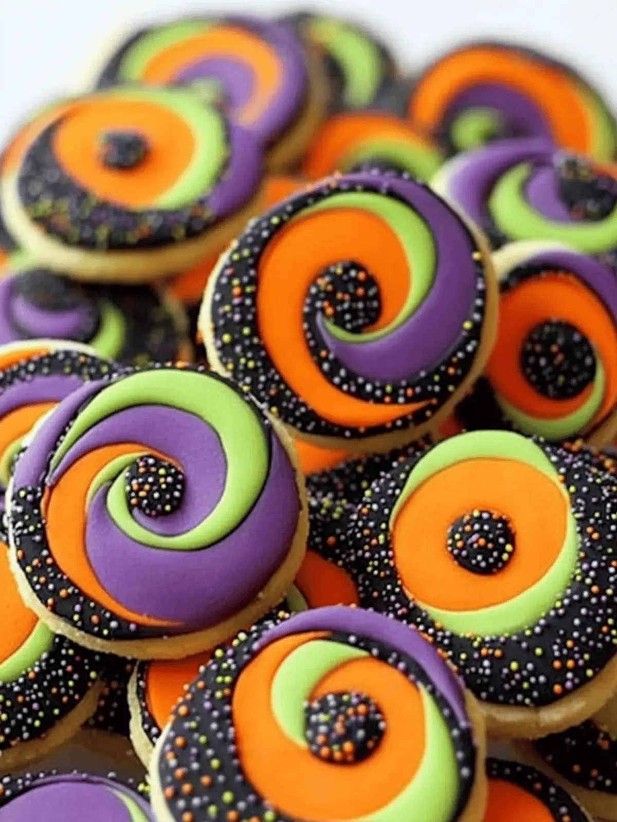 Halloween Pinwheel Sugar Cookies That Wow with Colorful Spirals 5 Halloween Pinwheel Sugar Cookies