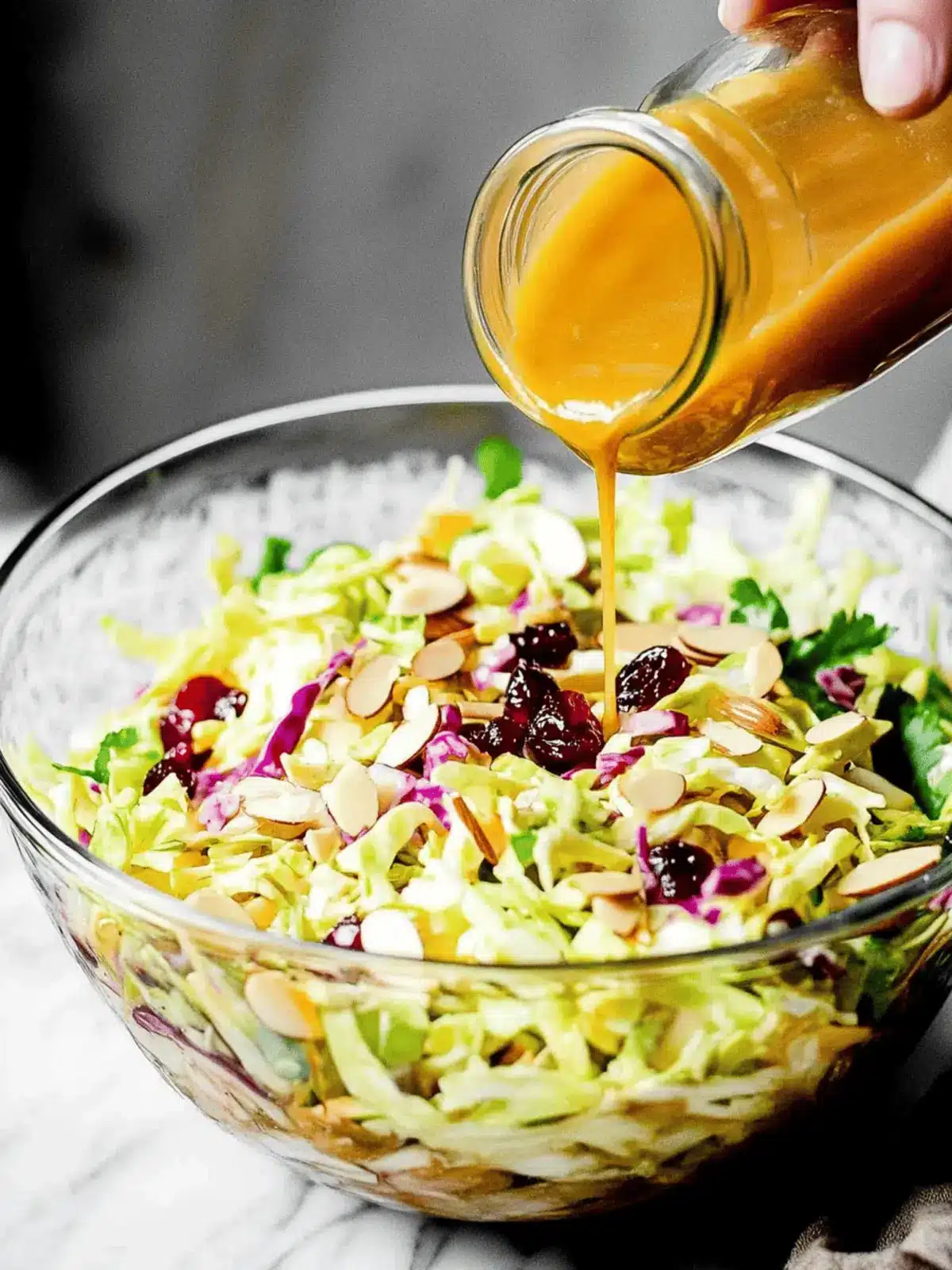 Cranberry Almond Thanksgiving Slaw
