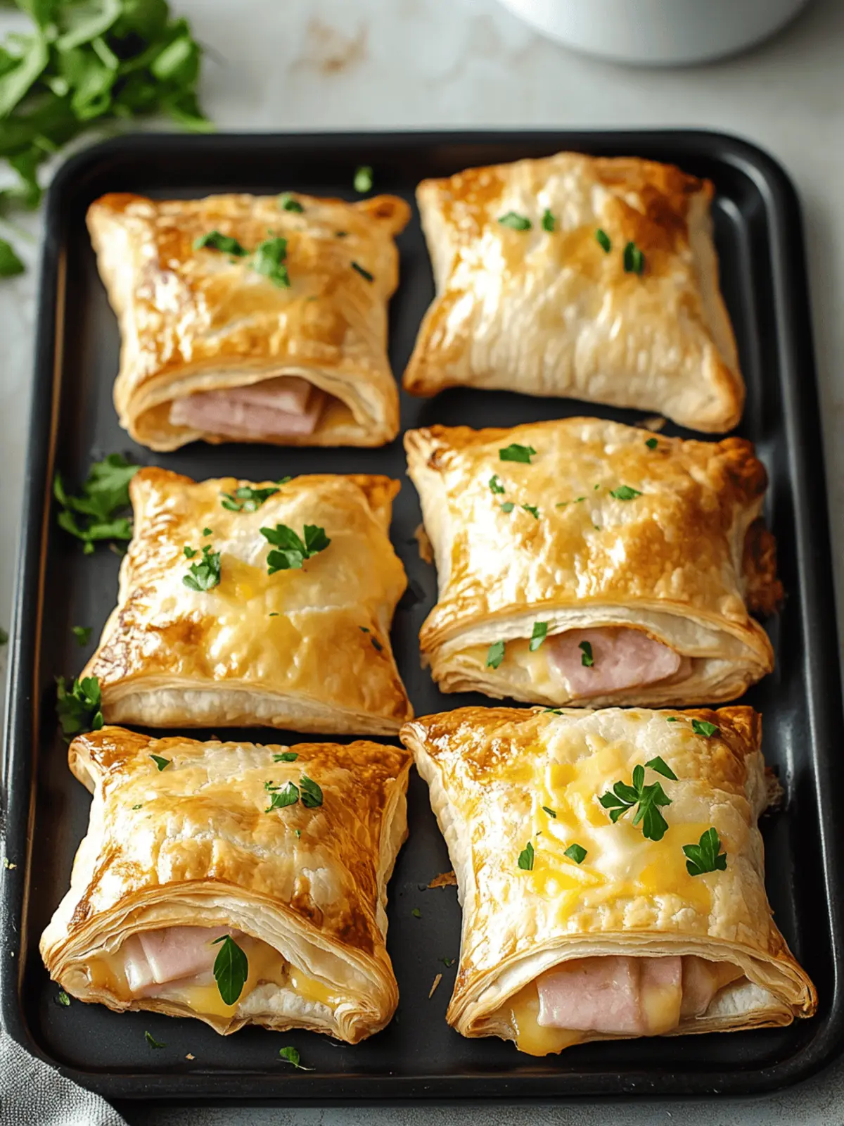 Irresistible Ham and Cheese Puff Pastry Pockets in Minutes 2 Ham and Cheese Puff Pastry Pockets