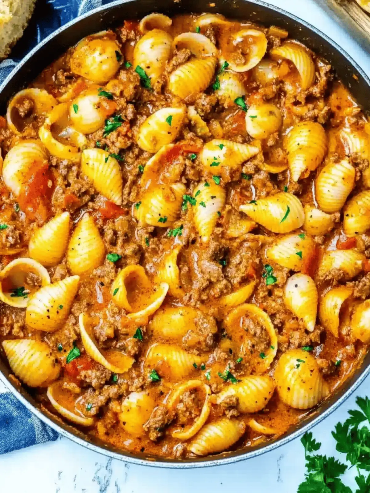 Creamy Beef and Shells: Quick Family Comfort in 30 Minutes 2 Creamy Beef and Shells