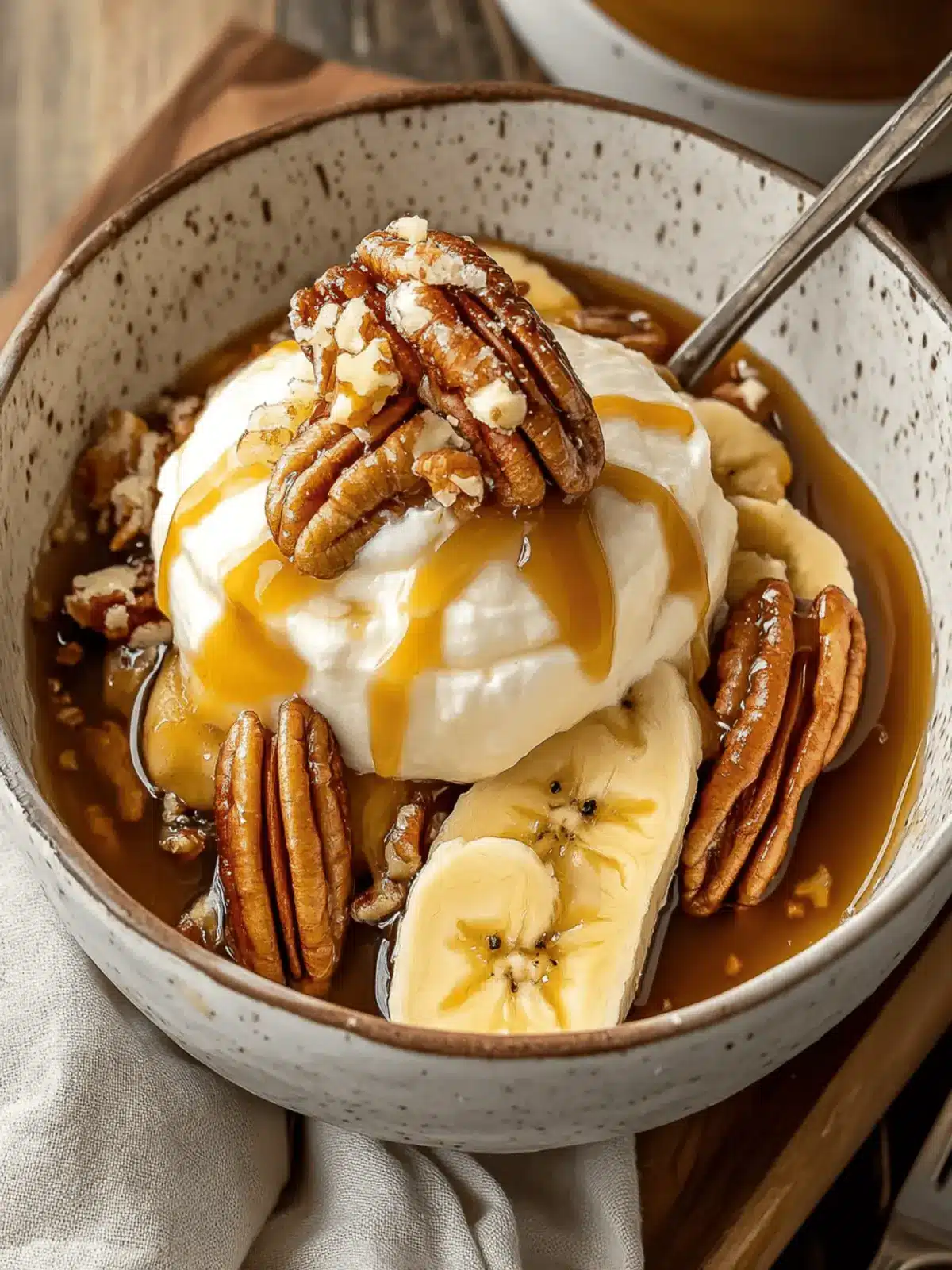 Banana Foster with Pecans & Caramel