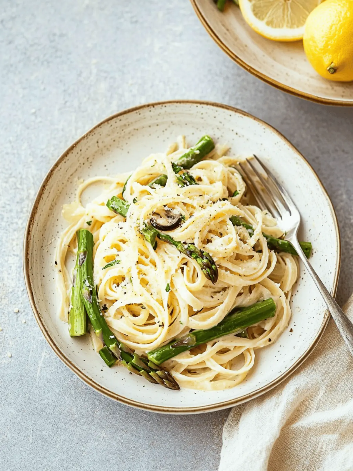 Vegan Lemon Asparagus Pasta