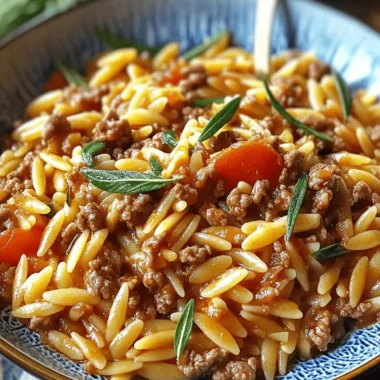 Best Ever Ground Beef Orzo: Your New Family Favorite Dinner 41 Best Ever Ground Beef Orzo
