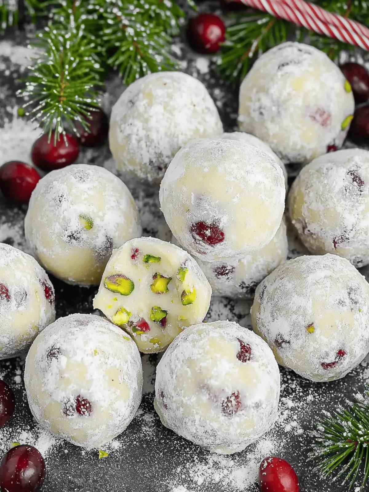 Decadent Cranberry Pistachio White Chocolate Truffles Recipe 5 Cranberry Pistachio White Chocolate Truffles