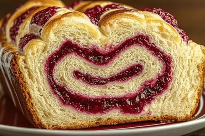 Perfect Raspberry Swirl Brioche Loaf for Joyful Holiday Baking 1 Raspberry Swirl Brioche Loaf