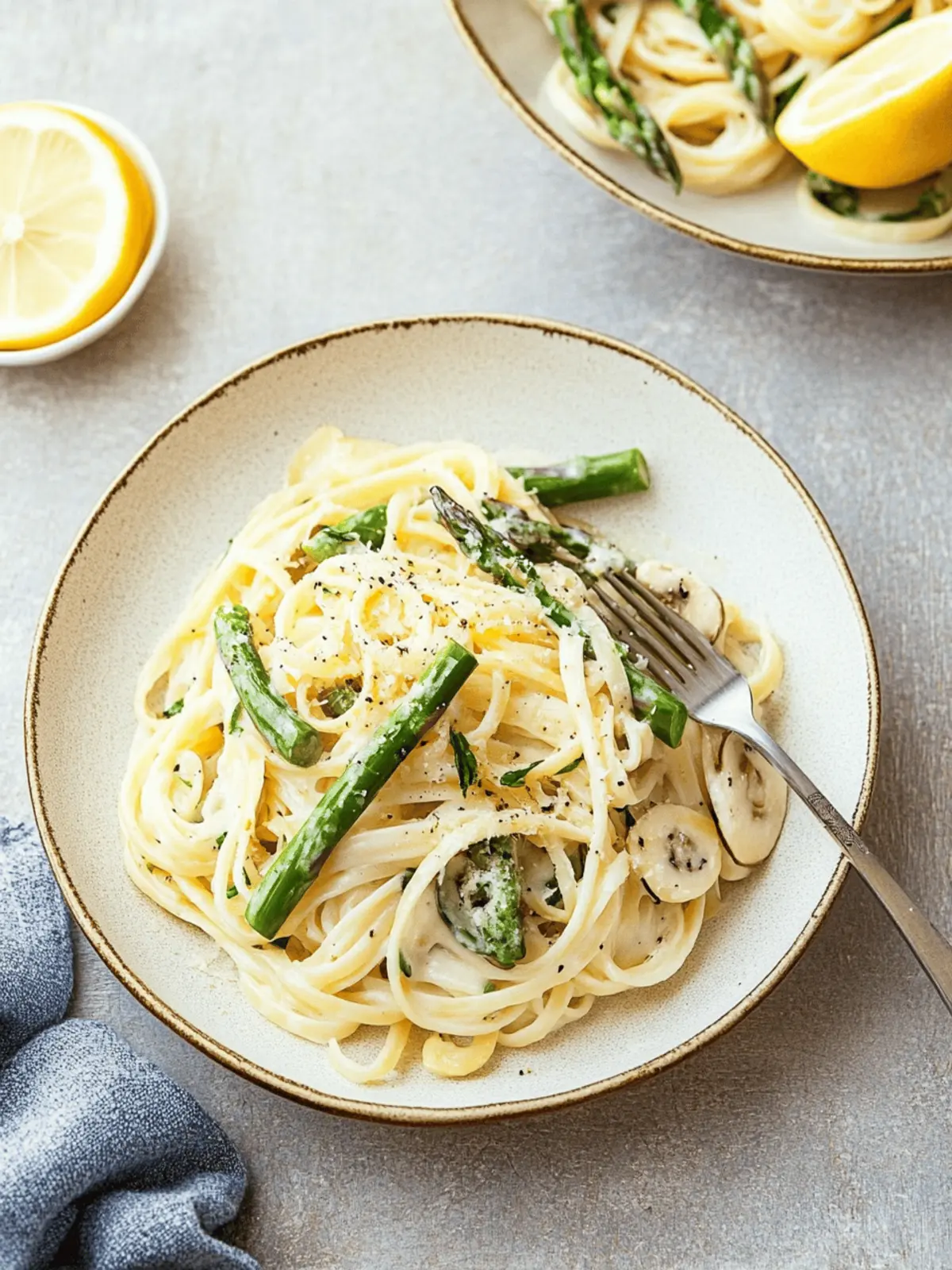 Vegan Lemon Asparagus Pasta