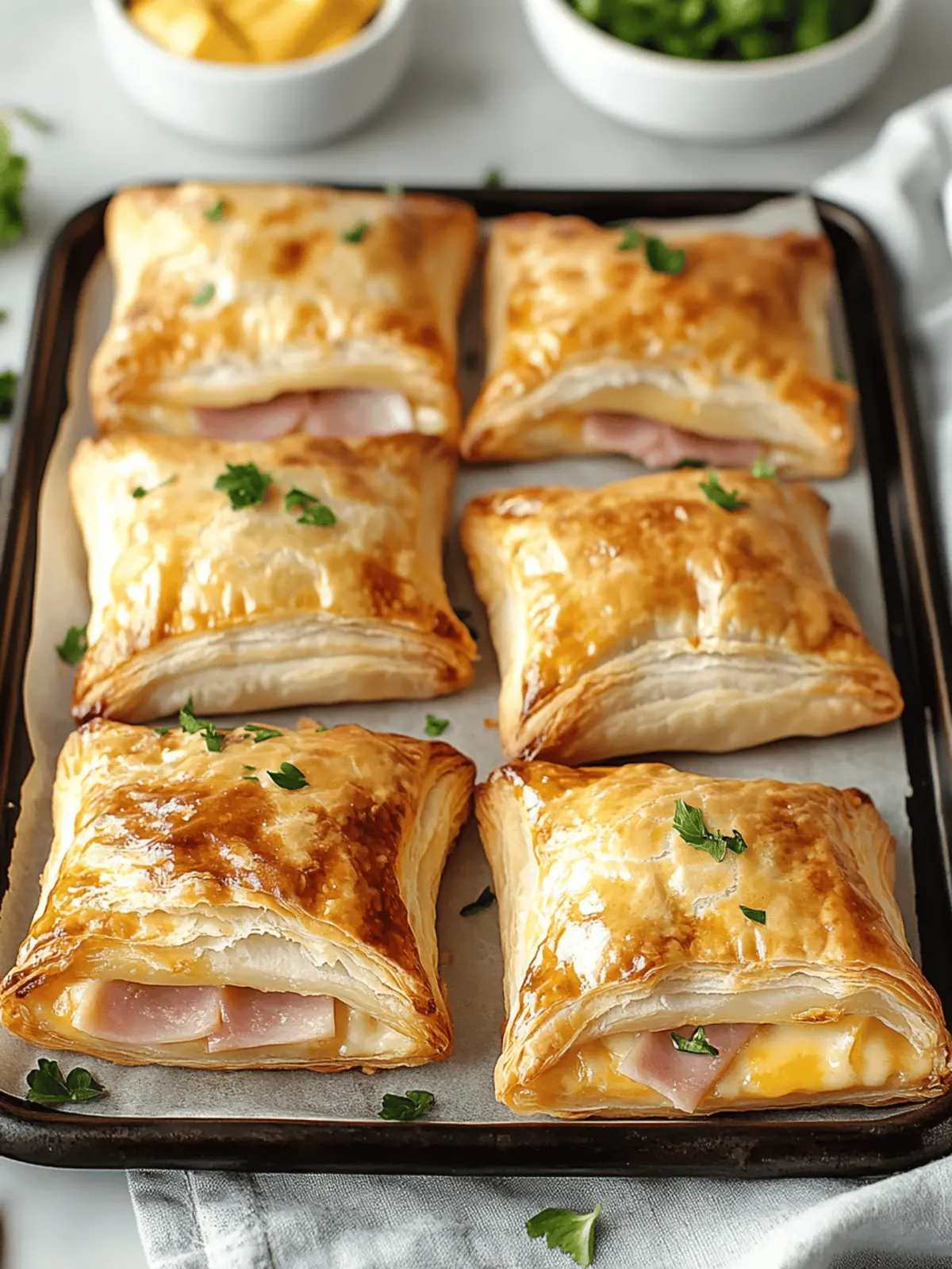 Irresistible Ham and Cheese Puff Pastry Pockets in Minutes 4 Ham and Cheese Puff Pastry Pockets