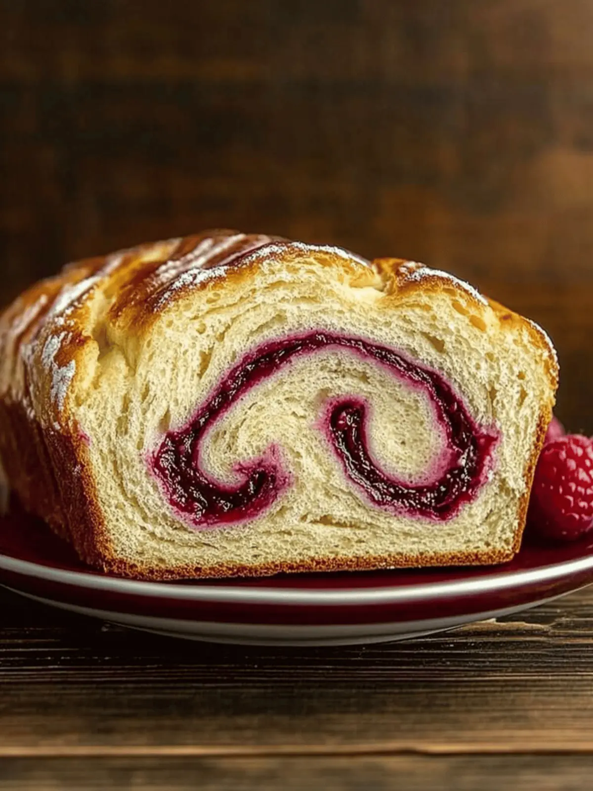 Perfect Raspberry Swirl Brioche Loaf for Joyful Holiday Baking 2 Raspberry Swirl Brioche Loaf