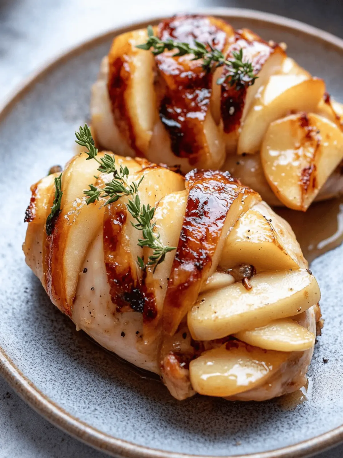 Maple Glazed Apple and Brie Stuffed Chicken You'll Love 2 Maple Glazed Apple and Brie Stuffed Chicken
