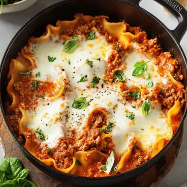 Easy One-Pan Skillet Lasagna