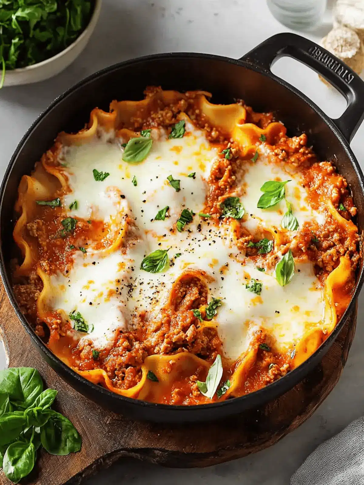 Easy One-Pan Skillet Lasagna