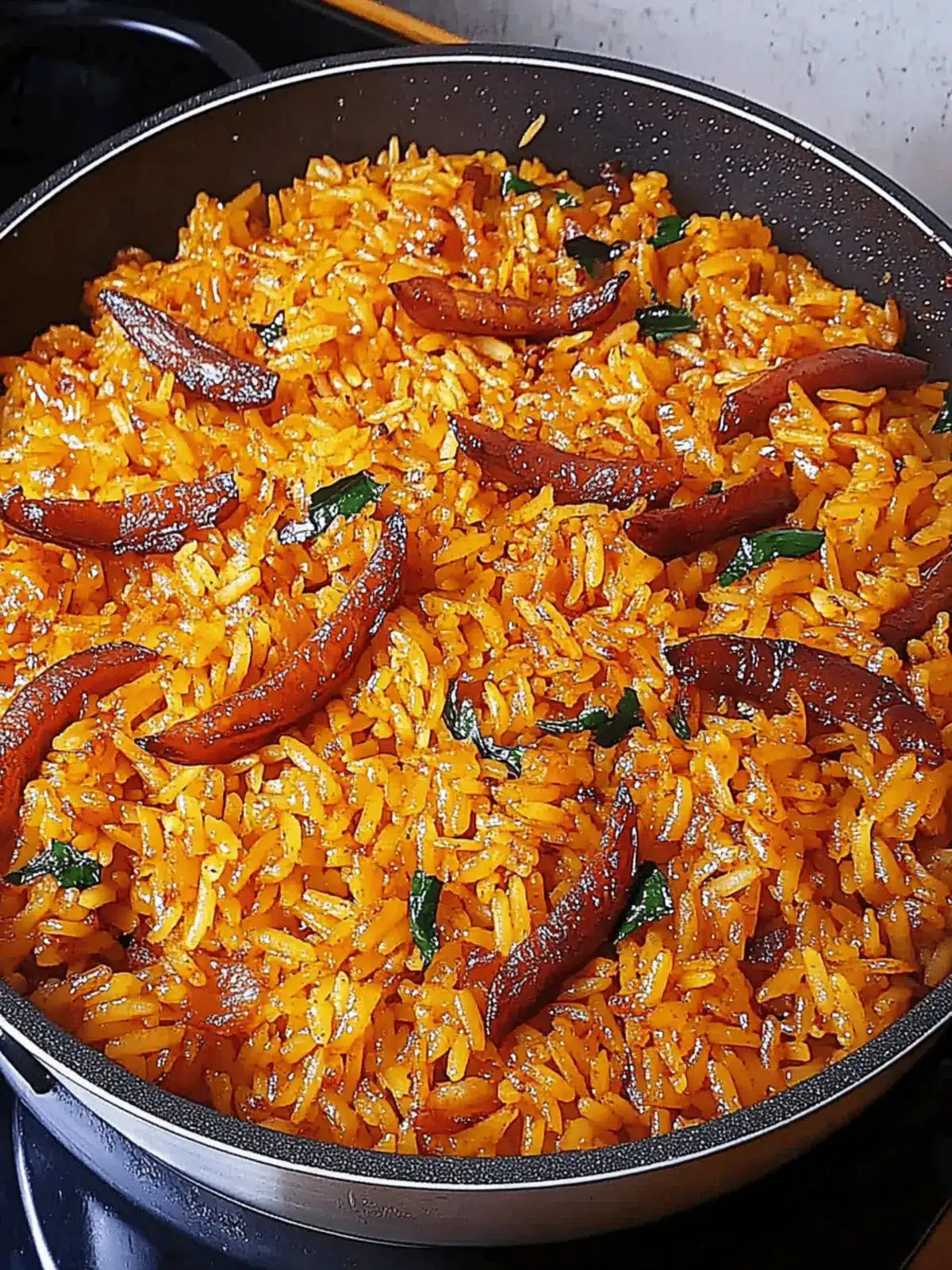 Native Jollof Rice with Palm Oil