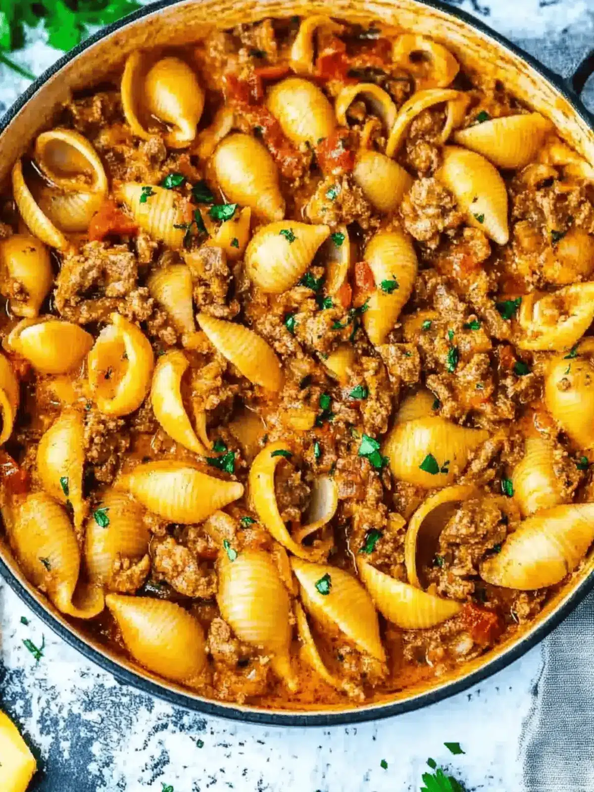 Creamy Beef and Shells: Quick Family Comfort in 30 Minutes 4 Creamy Beef and Shells
