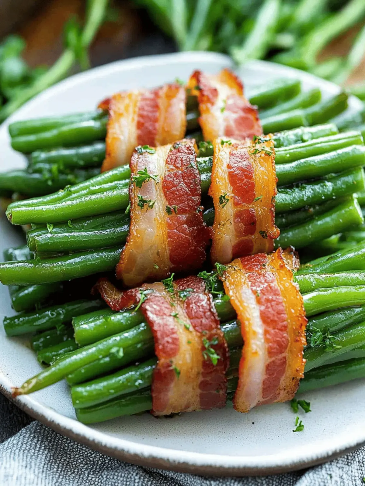 Bacon Green Bean Bundles