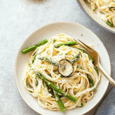 Vegan Lemon Asparagus Pasta